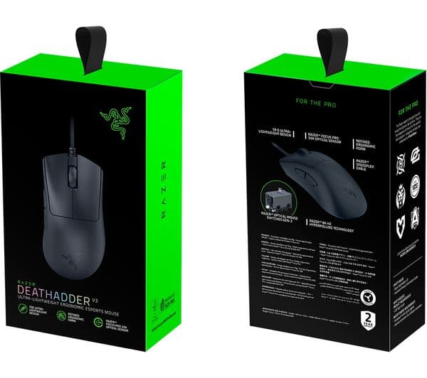 RAZER DeathAdder V3 Optical Gaming Mouse Black - Image 9