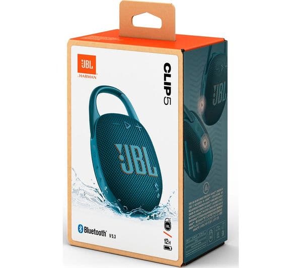 JBL Clip 5 Portable Bluetooth Speaker - Blue - Image 2