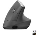 Logitech MX Vertical Ergonomic Wireless Mouse Bluetooth USB Receiver - Grey  thumbnail 1