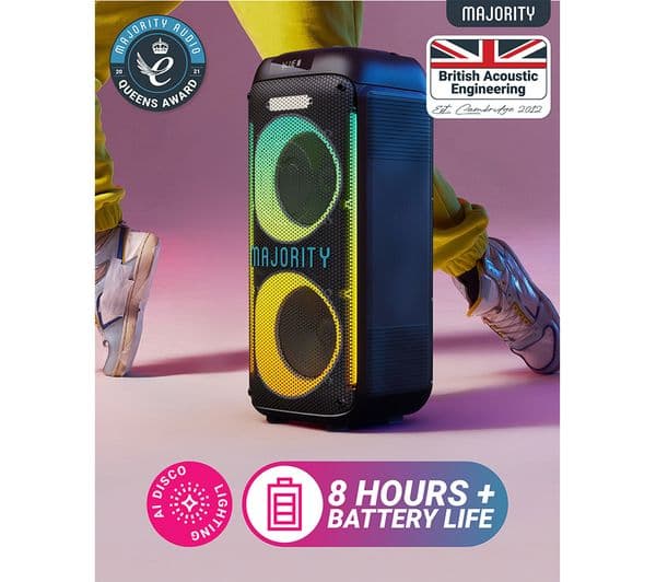 MAJORITY Pulse 2 Portable Bluetooth Megasound Party Speaker - Black - Image 4