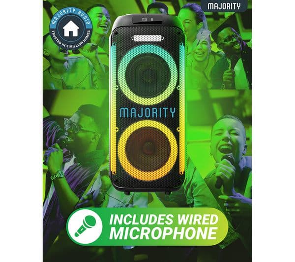 MAJORITY Pulse 2 Portable Bluetooth Megasound Party Speaker - Black - Image 5
