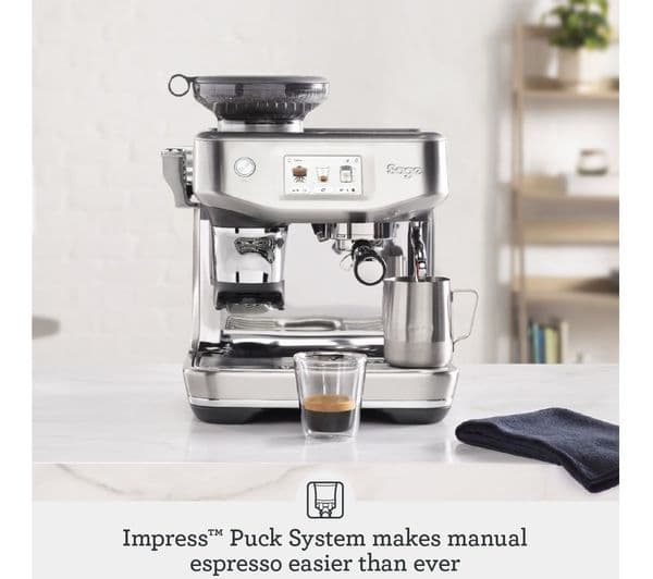 SAGE the Barista Touch Impress SES882 Bean to Cup Coffee Machine - Stainless Steel - Image 3