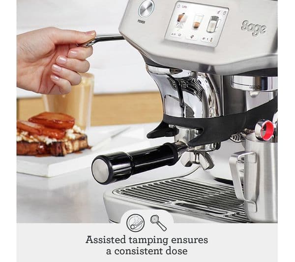 SAGE the Barista Touch Impress SES882 Bean to Cup Coffee Machine - Stainless Steel - Image 4