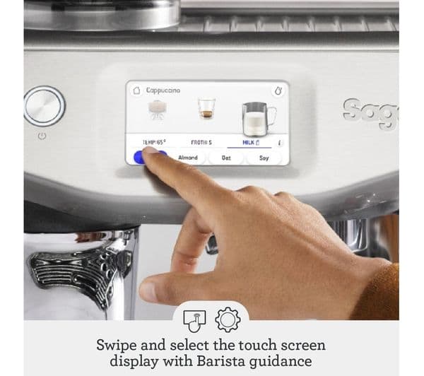 SAGE the Barista Touch Impress SES882 Bean to Cup Coffee Machine - Stainless Steel - Image 5