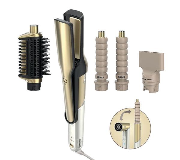 SHARK Glam Straight & Waves Multi-Styler HD6041SUK - Gold - Image 1