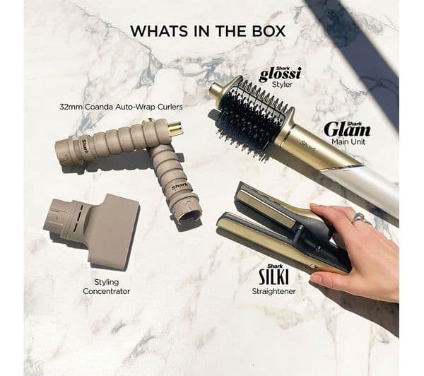 SHARK Glam Straight & Waves Multi-Styler HD6041SUK - Gold - Image 10