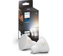 PHILIPS HUE White Ambiance Smart LED Spotlight - GU10, Twin Pack thumbnail 1