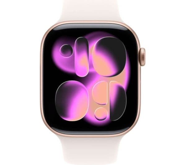 Apple Watch Series 11 Smartwatch 46mm Rose Gold Aluminium Light Blush Sport Band M/L - Image 2