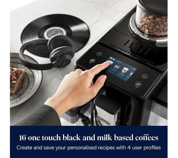 DELONGHI Rivelia EXAM440.55.B Bean to Cup Coffee Machine - Black - Image 4