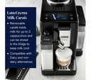 DELONGHI Rivelia EXAM440.55.B Bean to Cup Coffee Machine - Black thumbnail 6