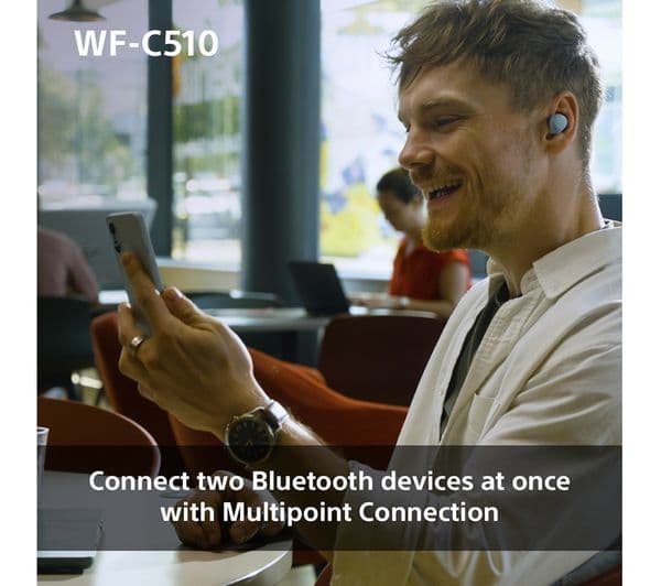 Sony WF-C510 True Wireless Earbuds Bluetooth In-Ear Headphones with Long Battery Life - Black - Image 7