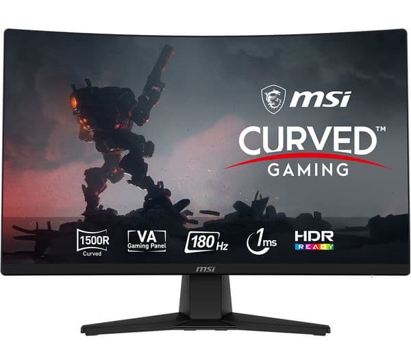 MSI MAG 242C 24" Curved Gaming Monitor Black - Image 1
