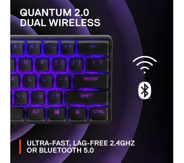 STEELSERIES Apex Pro Mini Wireless Mechanical Gaming Keyboard - Black - Image 2