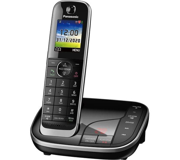 PANASONIC KX-TGJ420EB Cordless Phone - Black - Image 1