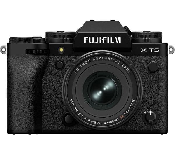 FUJIFILM X-T5 Mirrorless Camera with FUJINON XF 16-50 mm f/2.8-4 R LM WR Lens - Black - Image 1