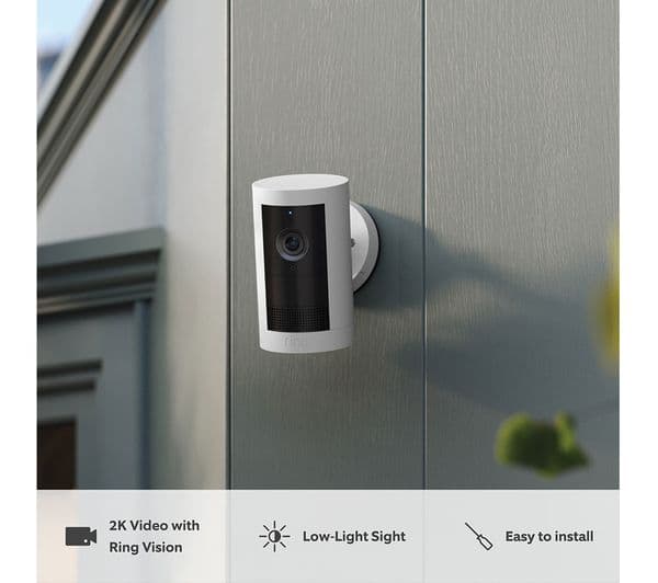 Ring Outdoor Cam Plus 2K White - Image 2