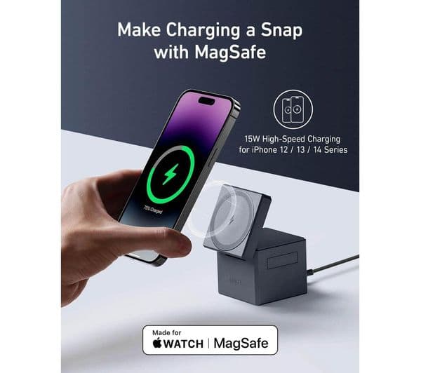ANKER 3-in-1 Cube Y1811G11 MagSafe Wireless Charger - Image 3