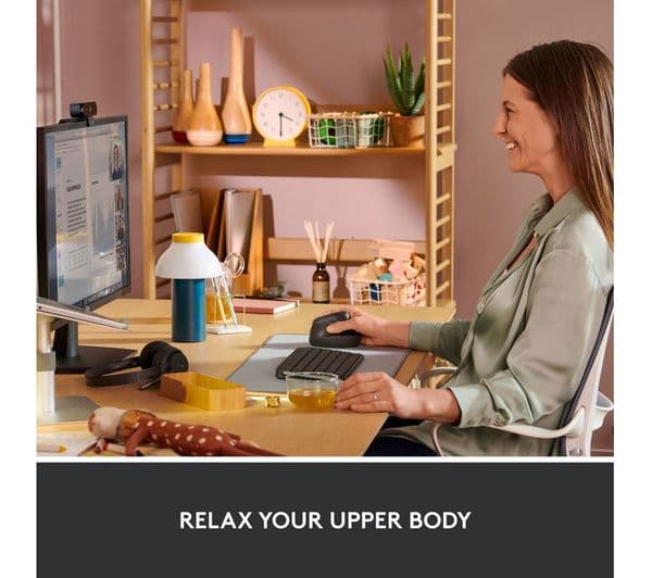 Logitech Lift Vertical Ergonomic Mouse Graphite - Image 4