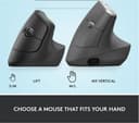 Logitech Lift Vertical Ergonomic Mouse Graphite thumbnail 10