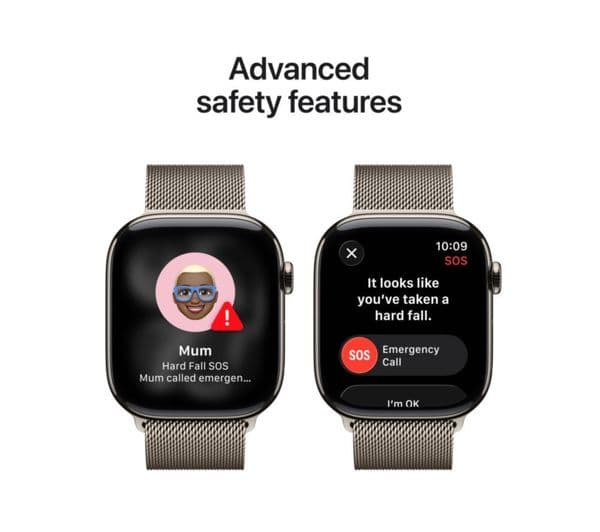 APPLE Watch Series 11 Cellular - 46 mm Natural Titanium Case with Natural Milanese Loop, M/L - Image 6