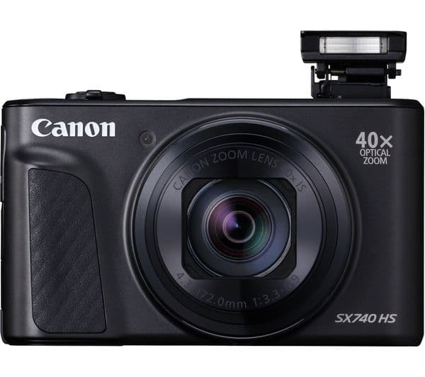 Canon PowerShot SX740 HS Compact Camera Black - Image 1