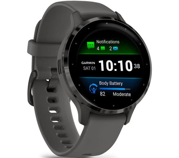 Garmin Venu 3S Smartwatch Slate Pebble Grey - Image 1