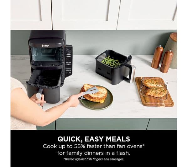 Ninja Double Stack SL300UK Air Fryer - Black - Image 5