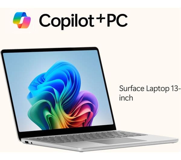 Microsoft Surface Laptop 13" Touchscreen Snapdragon X Plus 512GB Platinum - Image 2