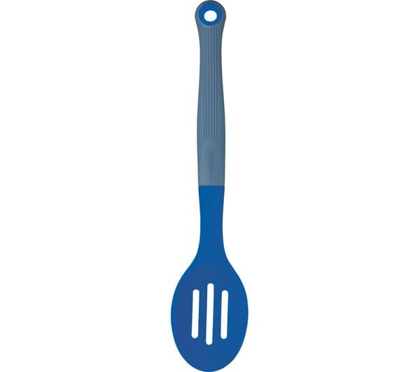 COLOURWORKS Slotted Spoon - Grey & Blue - Image 2