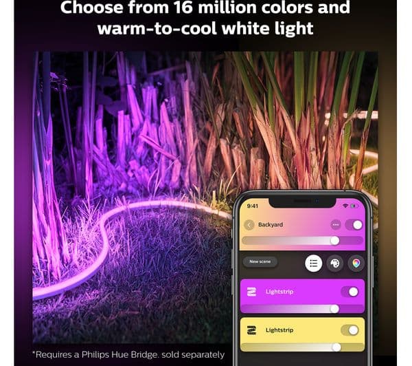 PHILIPS HUE White & Colour Ambiance Smart Outdoor LED Lightstrip - 2 m - Image 3