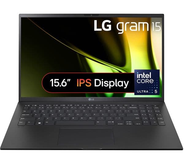 LG gram 15 15Z90S-G.AA55A1 15.6" Laptop - Intel® Core™ Ultra 5, 512 GB SSD, Black - Image 1