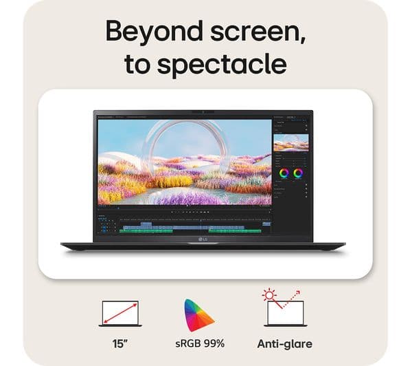 LG gram 15 15Z90S-G.AA55A1 15.6" Laptop - Intel® Core™ Ultra 5, 512 GB SSD, Black - Image 6