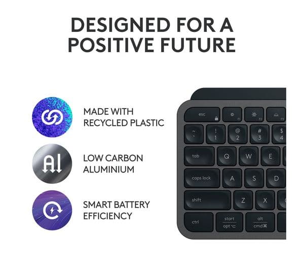 Logitech MX Keys S Wireless Keyboard Black - Image 5