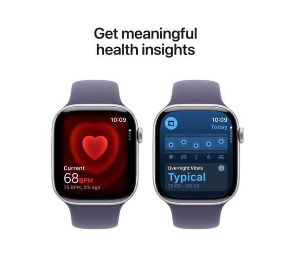 Apple Watch Series 11 Smartwatch 46mm Silver Aluminium Purple Sport Band M/L - Image 5