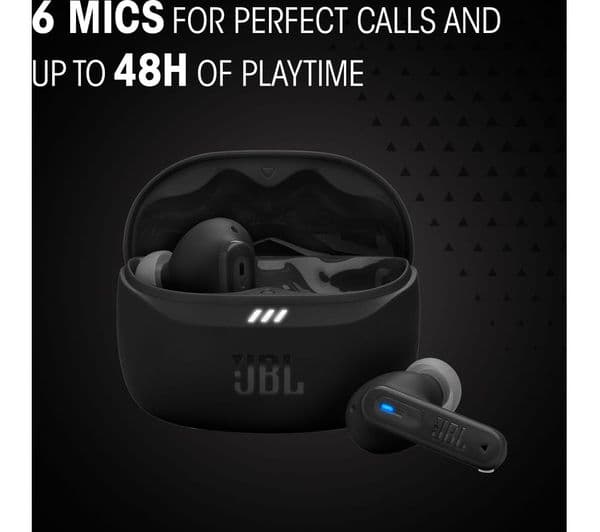 JBL Tune Beam 2 True Wireless Noise-Cancelling Earbuds - Black - Image 8