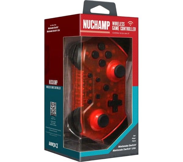 HYPERKIN Armor3 NuChamp Wireless Controller for Nintendo Switch - Ruby Red - Image 3