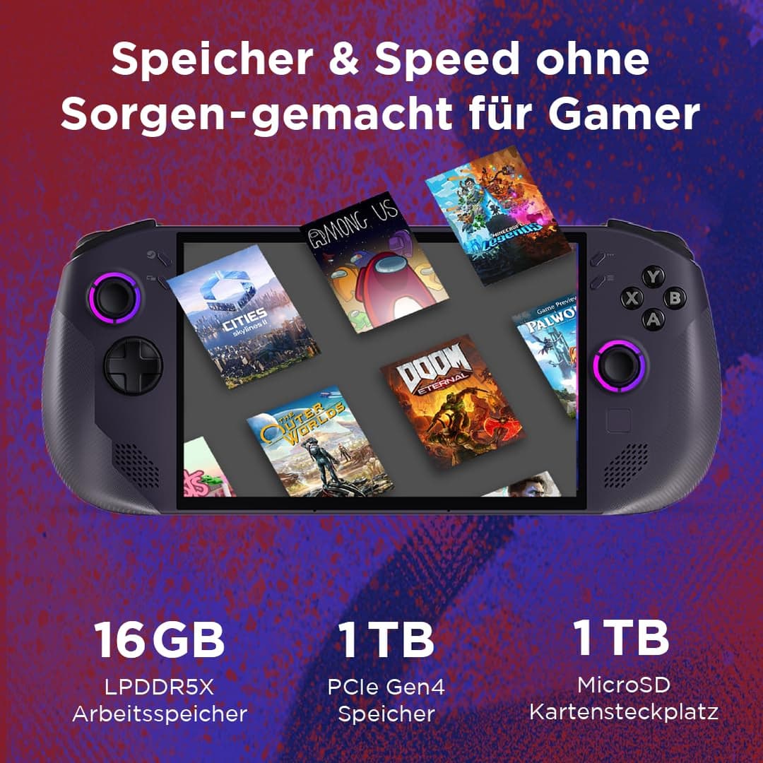 Lenovo Legion Go S (SteamOS) Handheld Gaming PC AMD Ryzen Z2 Go 16GB 1TB SSD 8-inch Black - Image 4