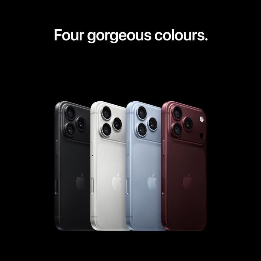 Four colours: Black, Silver, Glacier and Burgundy.