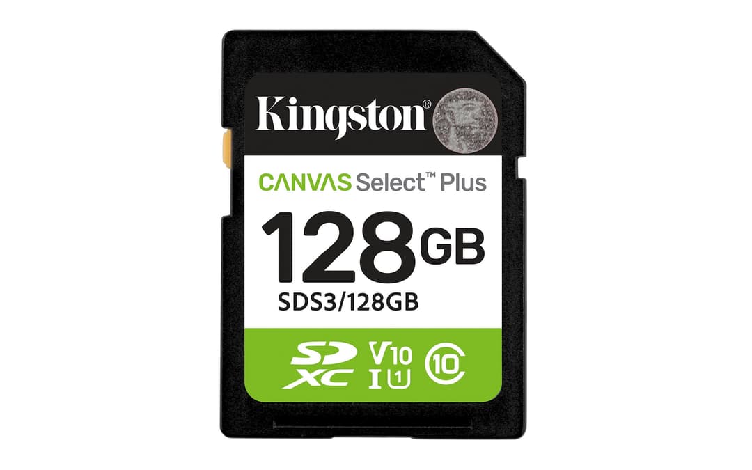 Kingston Technology 128GB SDXC Canvas Select Plus Gen3 150MB/s C10 UHS-I U1 V10 - Image 1