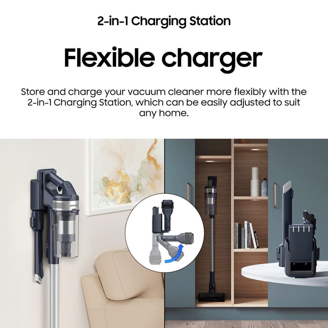 Samsung Jet 60 Turbo VS15A6031R4/EU Cordless Stick Vacuum Cleaner Max 150W Suction - Violet - Image 7