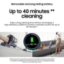 Samsung Jet 60 Turbo VS15A6031R4/EU Cordless Stick Vacuum Cleaner Max 150W Suction - Violet thumbnail 9