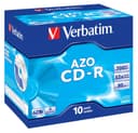Verbatim 43327 CD-R AZO Crystal 700 MB 52x 10 pc(s) Jewel Case thumbnail 1