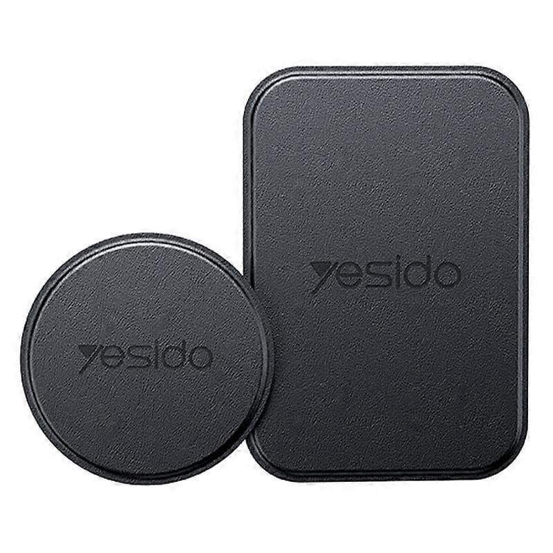 Yesido C207 2-in-1 Magnetic Metal Plate Leather Anti-Scratch 1.5mm Manganese Steel - Black - Image 1