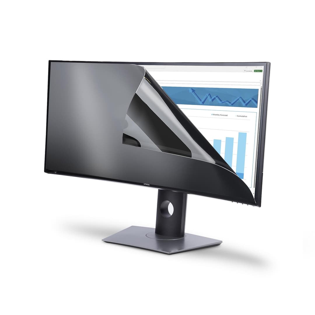StarTech.com Privacy Screen For Dell U3824DW Curved Ultrawide 21:9 Monitor, Double-Sided Filter Matte/Glossy, Computer Monitor Screen Protector, TAA-Compliant - Image 3