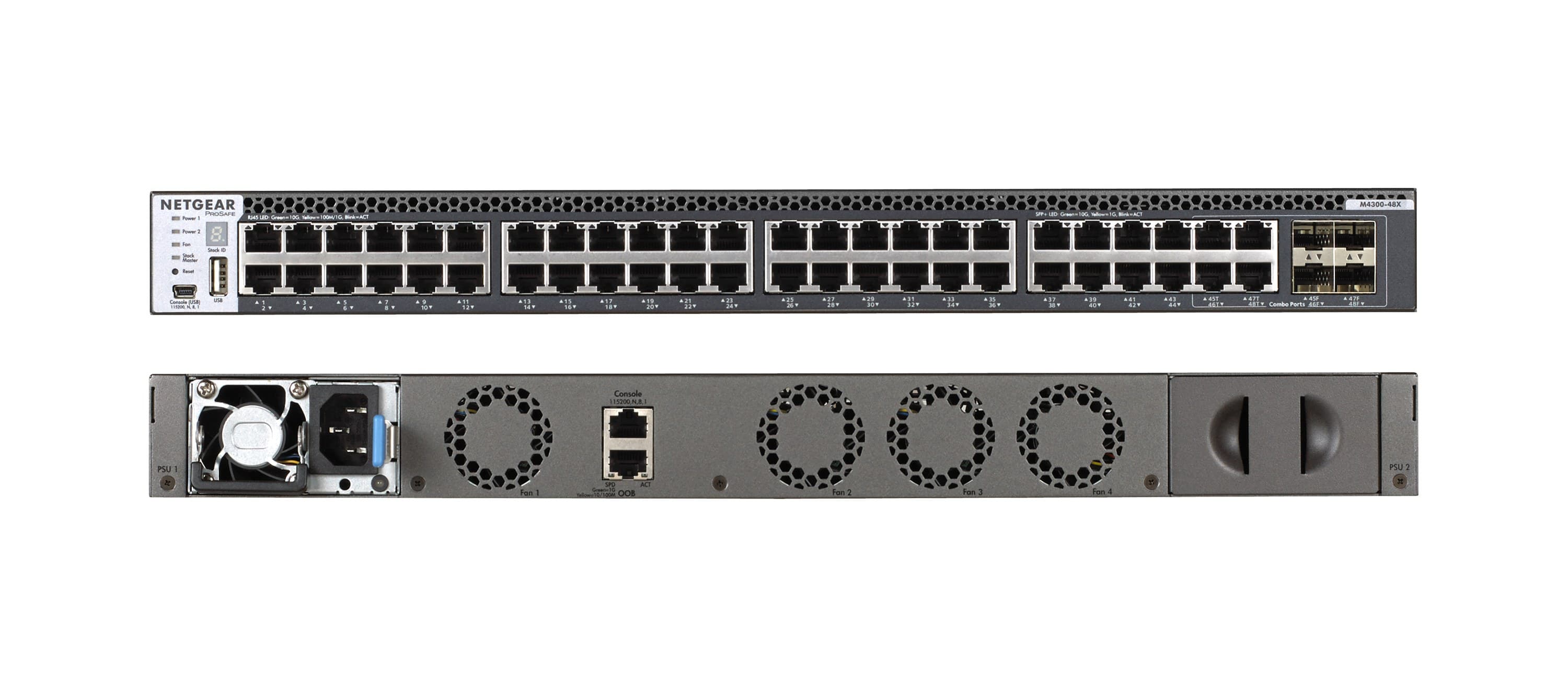 NETGEAR XSM4348CS Managed 10G Ethernet (100/1000/10000) 1U Grey