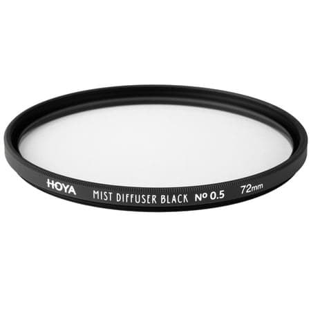 Hoya 72mm Mist Diffuser Black No. 0.5 Glass Filter - Image 1