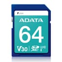 64GB AData Premier Pro SDXC Memory Card UHS-I U3 CL10 V30 4K Ultra HD thumbnail 1