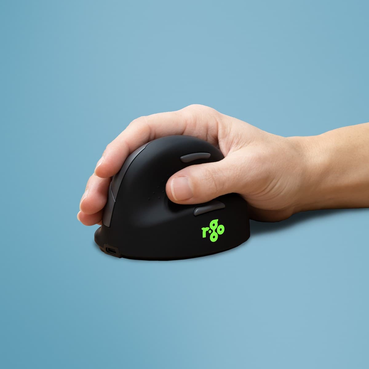 R-Go Tools HE Break Ergonomic Vertical Mouse Right-handed Black - Medium Bluetooth
