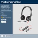 Poly Blackwire 3320 Stereo Microsoft Teams Certified USB-C Headset + USB-C/A Adapter thumbnail 4