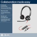 Poly Blackwire 3320 Stereo Microsoft Teams Certified USB-C Headset + USB-C/A Adapter thumbnail 6